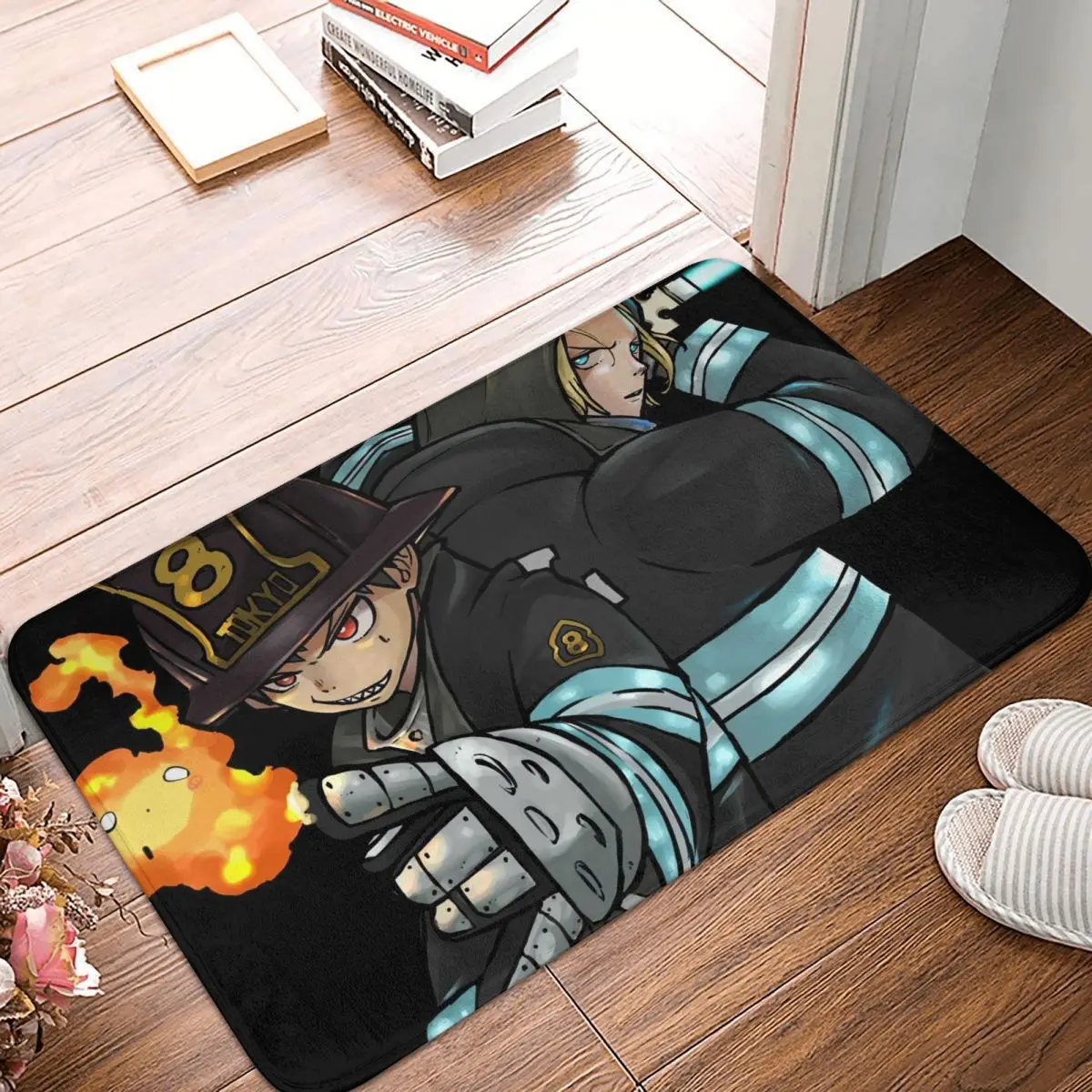 

Anime - Fire Force Doormat Rug carpet Mat Footpad Bath mat Non-slip toilet Balcony Parlor durable Washable