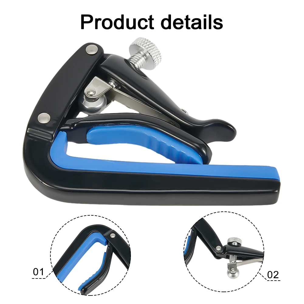 

Durable High Quality Practical Guitar Capo Clip Tuning Clamp Accessory For Acoustic Classic Metal Part Replacement
