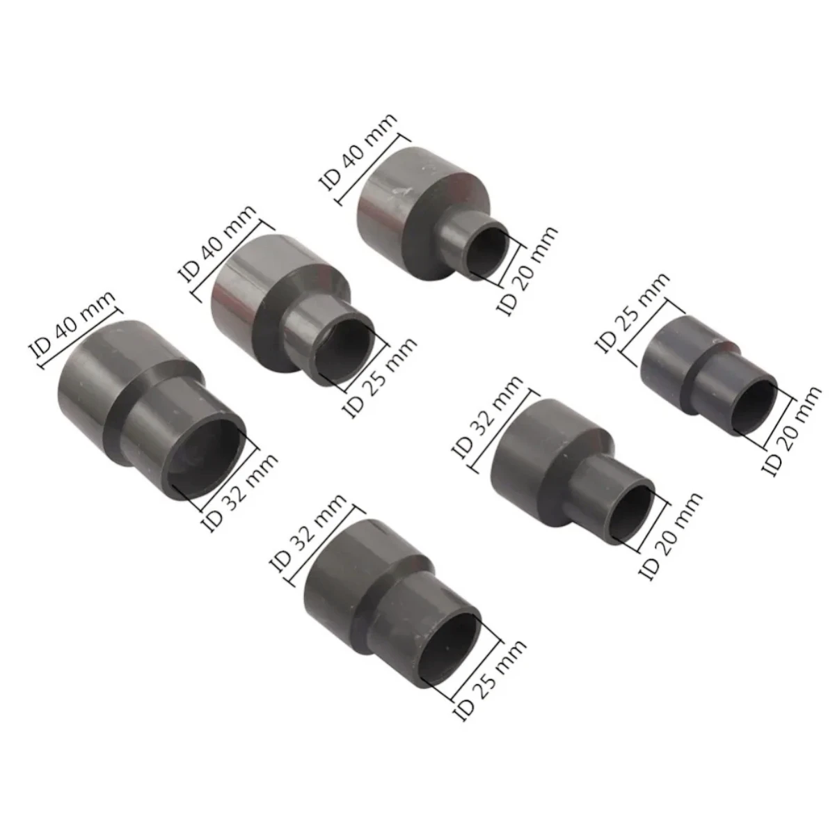 

Прямой переходник ПВХ 20/25/32/40 мм