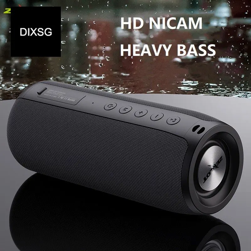 

Powerful Bluetooth Speaker Bass Wireless Portable Subwoofer Waterproof Sound Box Support TF, TWS,USB Flash Drive Symbiosis DIXSG