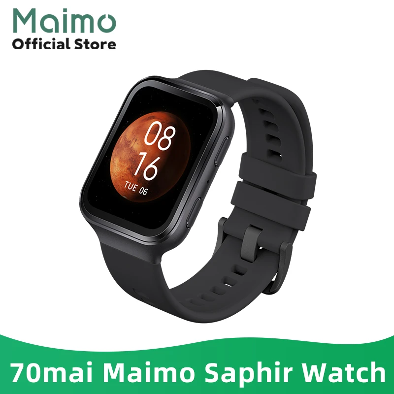 Buy 70mai reloj inteligente Maimo Saphir para mujer, dispositivo con GPS, Monitor de ritmo cardíaco, Pantalla AMOLED de 326 PPI, resistente al agua, para Xiaomi
