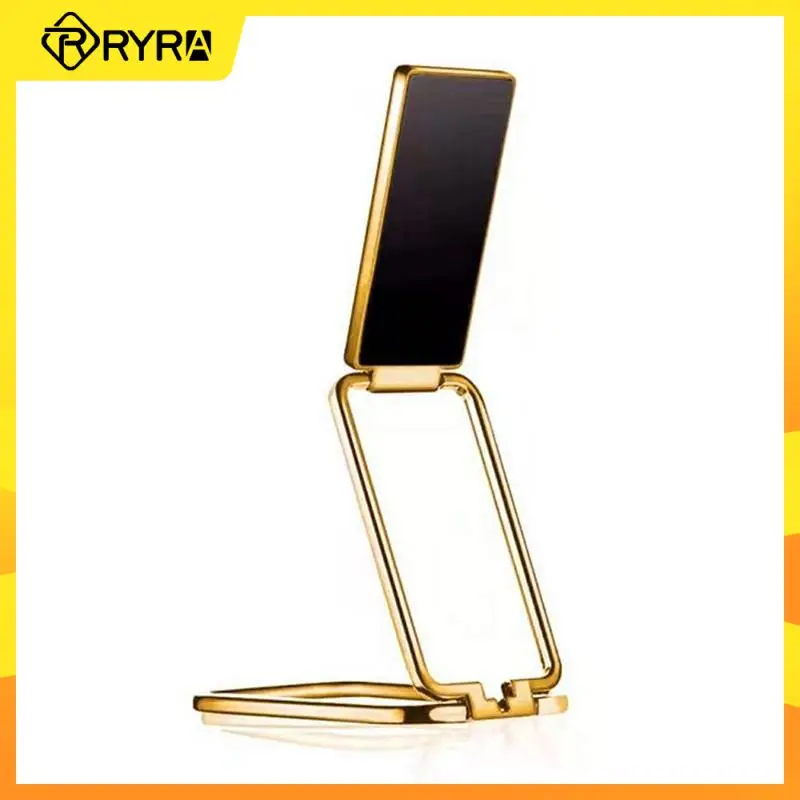 

RYRA Universal Ultra-thin Mobile Phone Ring Bracket Back-Mounted Foldable Magnetic Phone Holder Adjustable Metal Desktop Stand