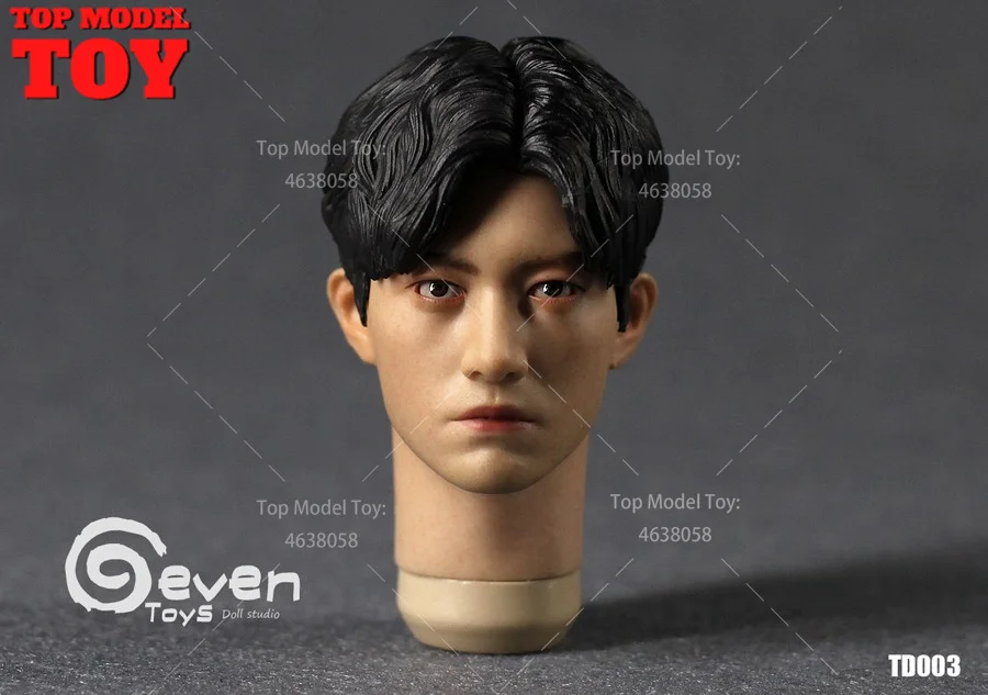 Семь игрушек 1/6 TD001 Fboys азиатская голова лепка подвижные глаза ПВХ Мужская солдата