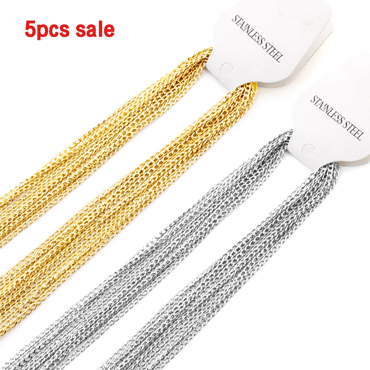 ASON 5 шт./лот женское колье на ключицы из нержавеющей стали 316L золотого цвета