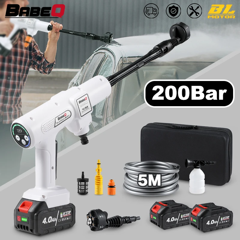 Бар бесщеточная Электрическая Мойка высокого давления 6 в 1 беспроводной водяной