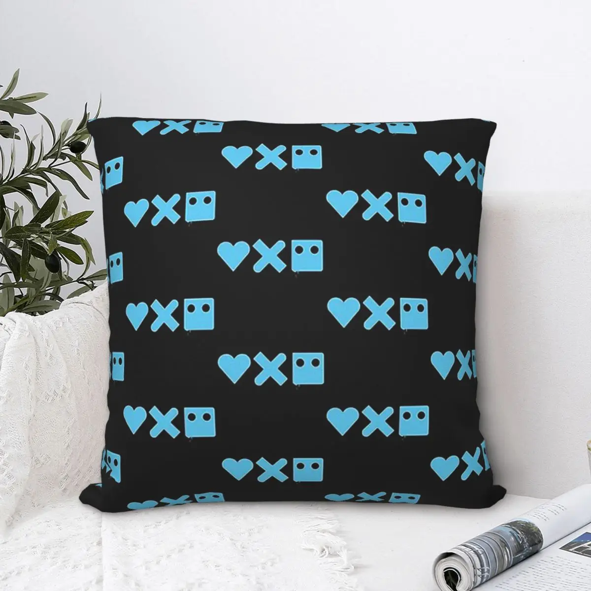

Zima Blue Throw Pillow Case Love Death Robots Backpack Cushions Covers DIY Printed Washable Home Decor