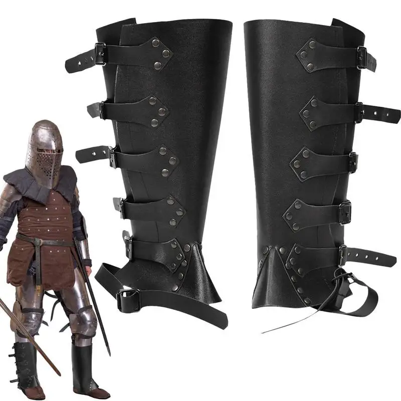 

Faux Leather Boot Covers PU Leather Steampunk Boots With Buttons Over The Shoe Costume Boots Accessories For Medieval Gaiter And