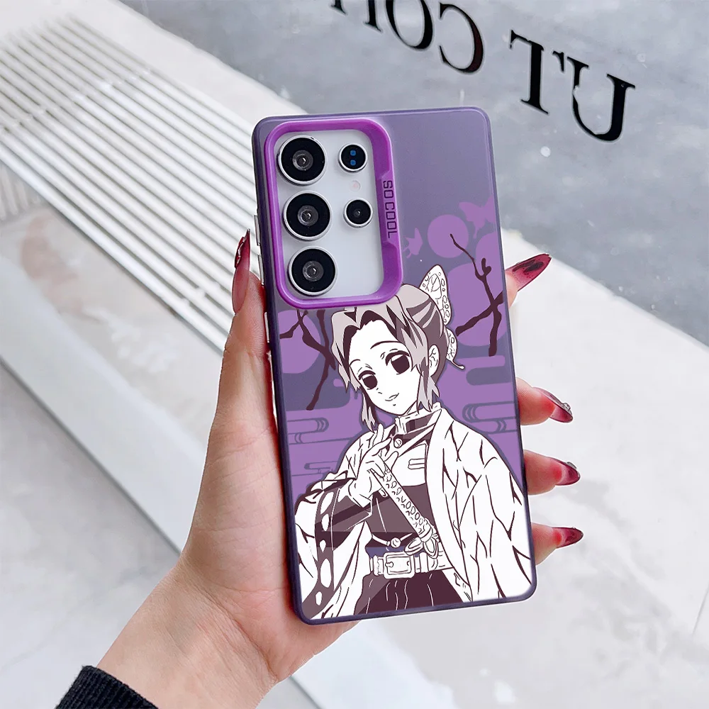 Фото Чехол для телефона Kimetsus No Yaiba для Samsung Galaxy S25 S24 S23 S22 S21 S20 Note20 FE Ultra Plus 4G 5G с защитой от падения, матовая задняя крышка №5