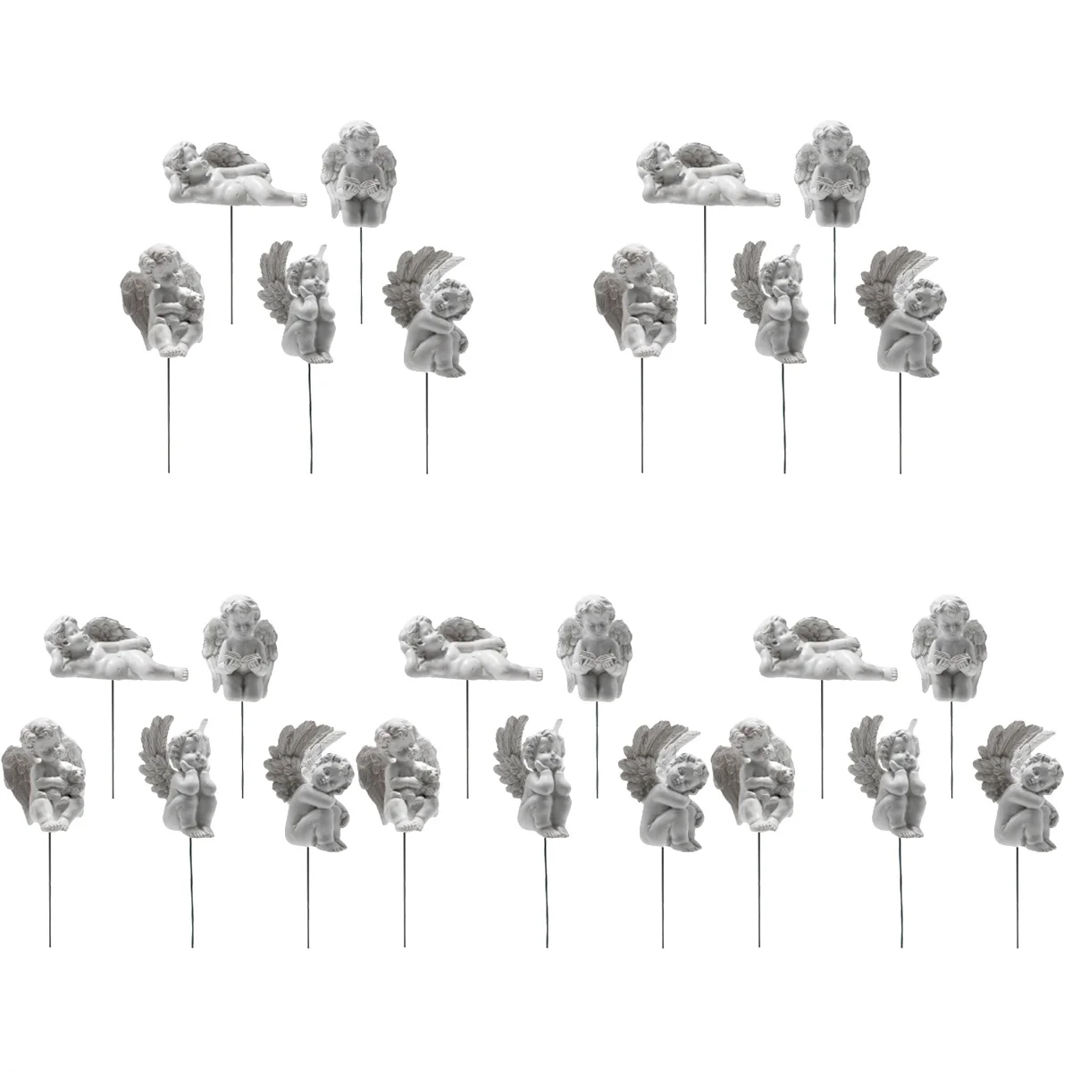 

25 pcs Lovely Practical Premium Creative Multi-use Angels Statue Sculpture for Home Garden Flowerpot