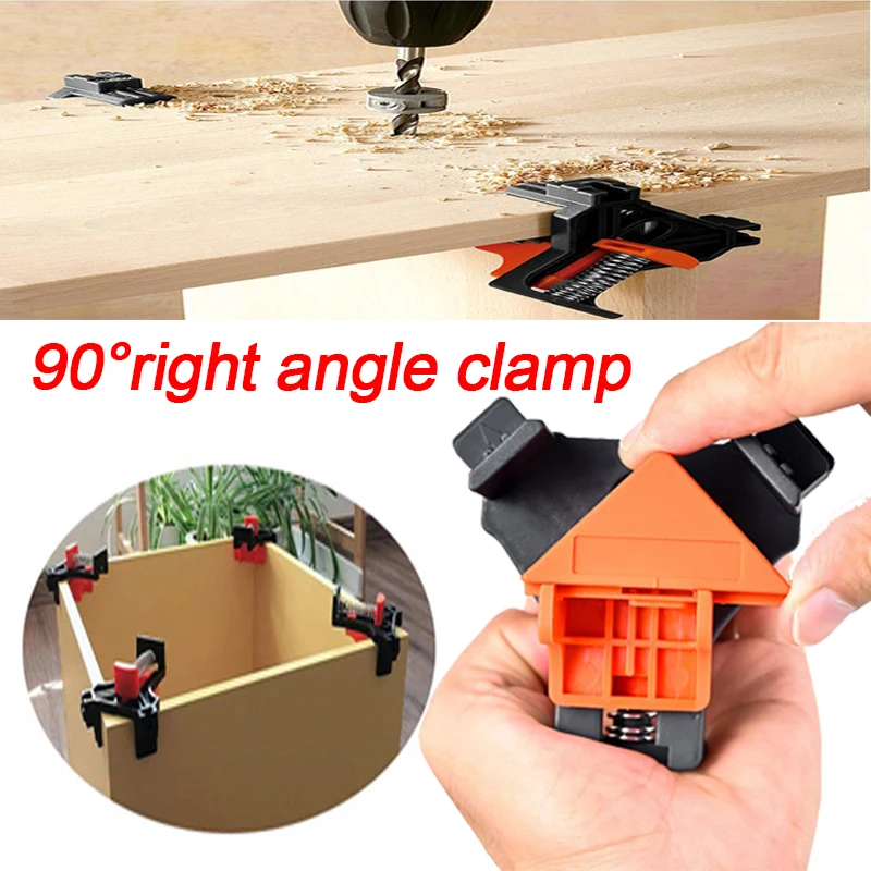 

1/4PCS 90 Degree Right Angle Clamp Fixing Clips Frame Corner Holder Clamps for Wood Angle picture Woodworking Hand Tool