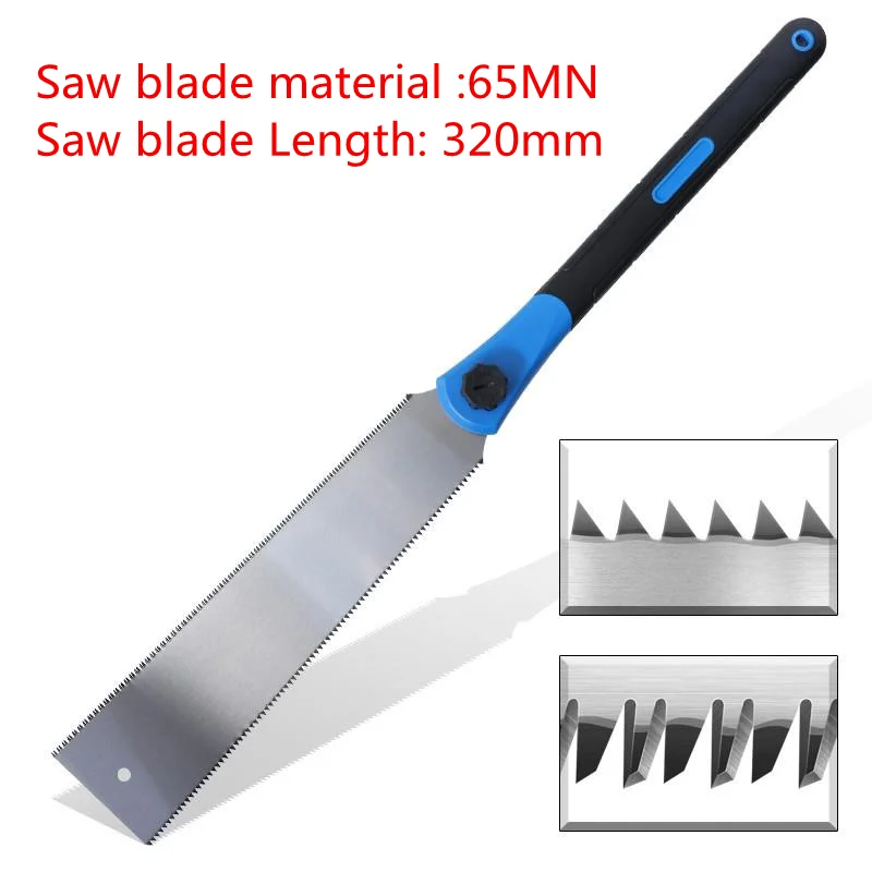 

Japanese Double Edge Hand Saw Teeth Sharp Woodworking Pull Saw For Tenon Wood Bamboo Plastic Cutting Gardening Woodworking Saws