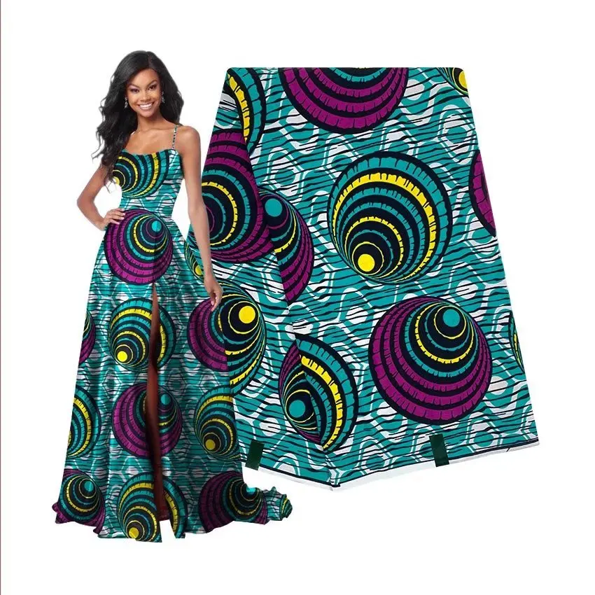 

Veritable Super-W Guaranteed Super Real Wax Print Fabric Dutch Hollandais Pagne Africa Dress 100% Cotton Wax Pagne Tissu VLS4088