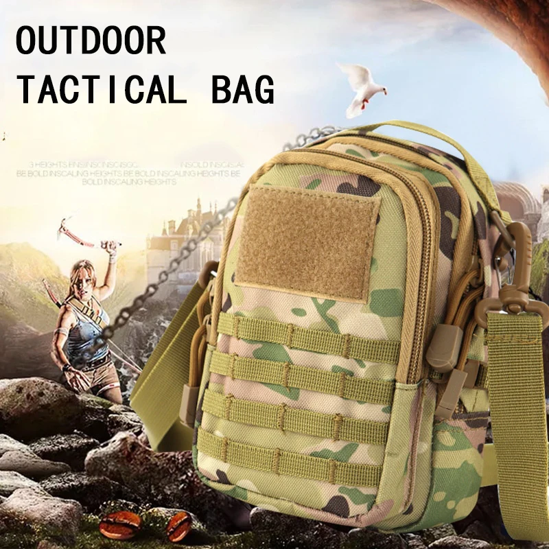 

1000D Nylon Tactical Bags Outdoor Molle Military Waist Fanny Pack Mobile Phone Pouch Belt Waist Bag EDC Gear Bag Gadget Purses