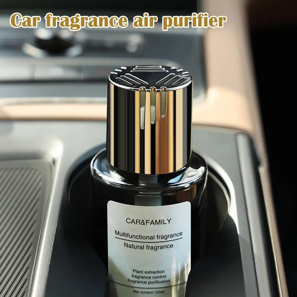 

120ml Automobile Incense Air Purifier Car Interior Bottle Glass Oil Set Diffuser Aromatherapy Decoration V6T9