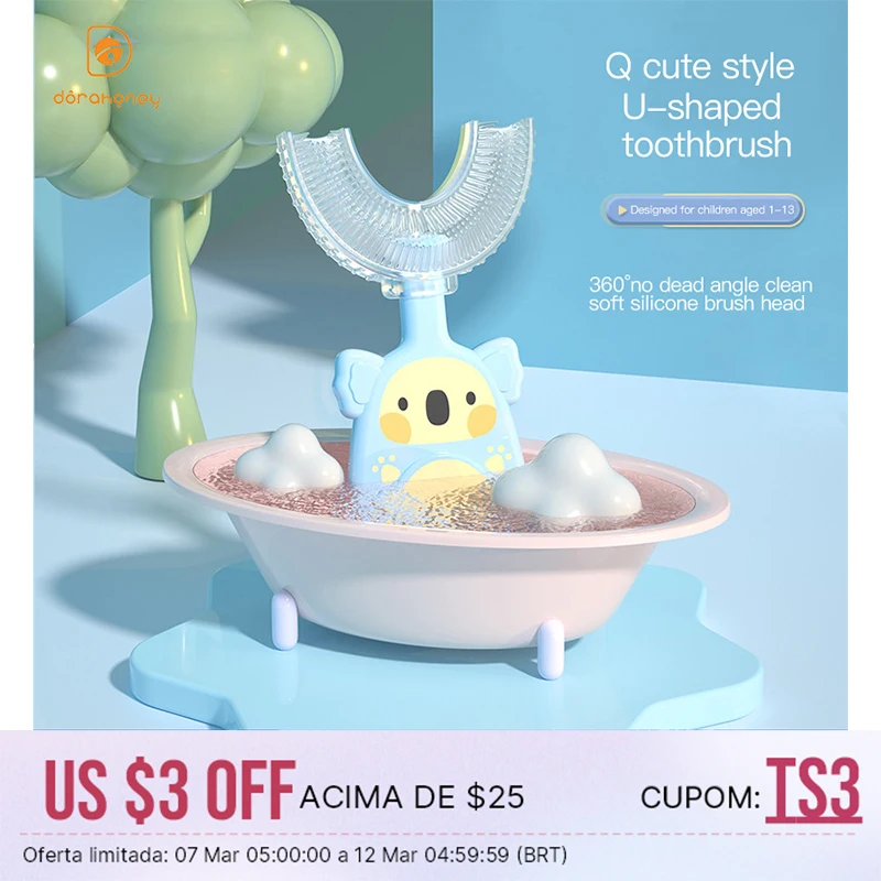 

Baby U-shaped Toothbrush Children's Teeth Oral Care Cleaning Brush Soft Silicone Teethers Baby Toothbrush Newborn Items 0-12Y