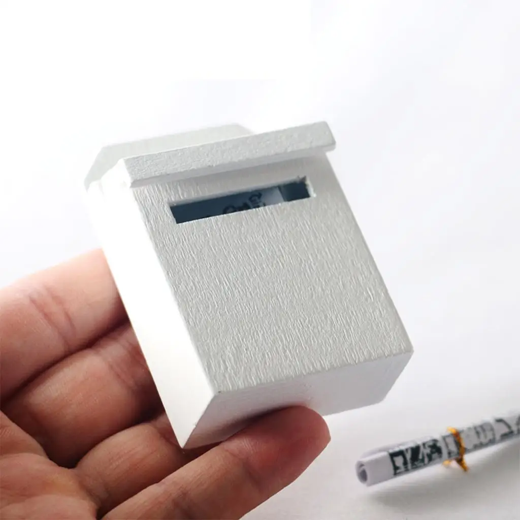 

1/12 миниатюрный винтажный почтовый ящик для кукольного домика, украшение для почтового ящика, ролевая игра