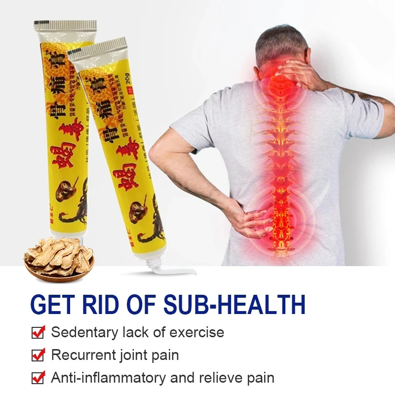 Крем от артрита обезболивающая мазь для суставов тела спины шеи колена