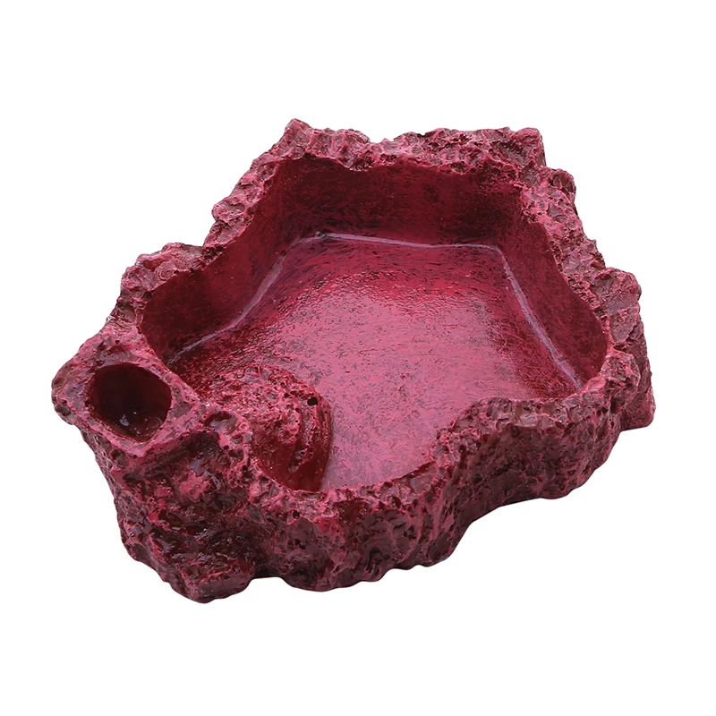 

Crawler Pet Feeder Bowl Basin Resin Non-toxic Food Water Pot Reptile Turtle Tortoise Scorpion Lizard Crabs Pets Supplies