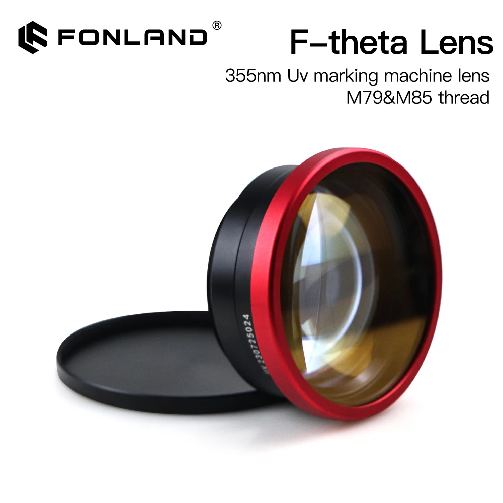 Объектив Fonland M79/M85 Scan UV F-theta, нм, фокусное расстояние, фотография, поле сканирования 110x110-330x330 для UV лазерной системы Galvo
