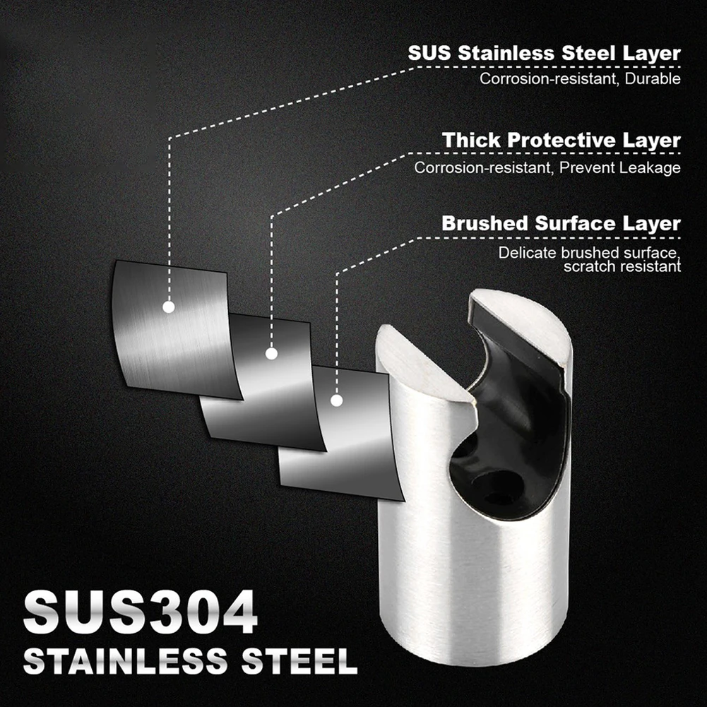 

Sprayer Wall Holder Anti-leakage Bathroom Bidet Bracket Handheld Silver Stainless Steel Wall Mounted Accessories