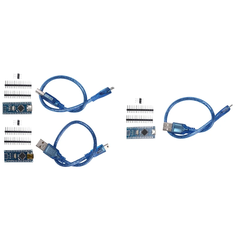 

Силовой модуль Nano V3.0 ATMEGA328P CH340G MICRO/TYPE-C/MNI с контактным разъемом, улучшенная версия, паяльная плата, проводка