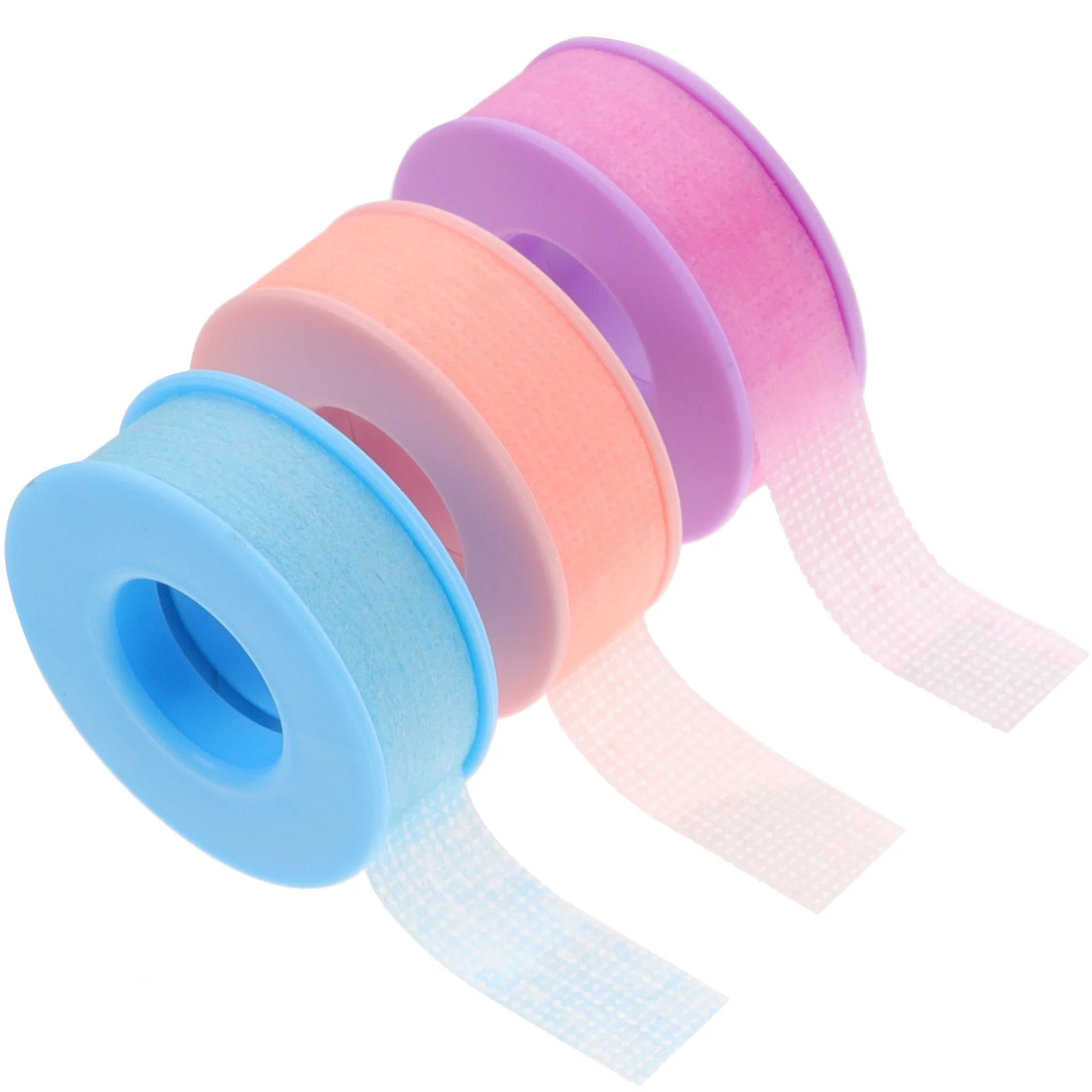 

3 Rolls Eyelash Tape Adhesive Fabric Tapes Glue Rings Tool Extension Auxiliary Non-woven Grafting Tools Isolation