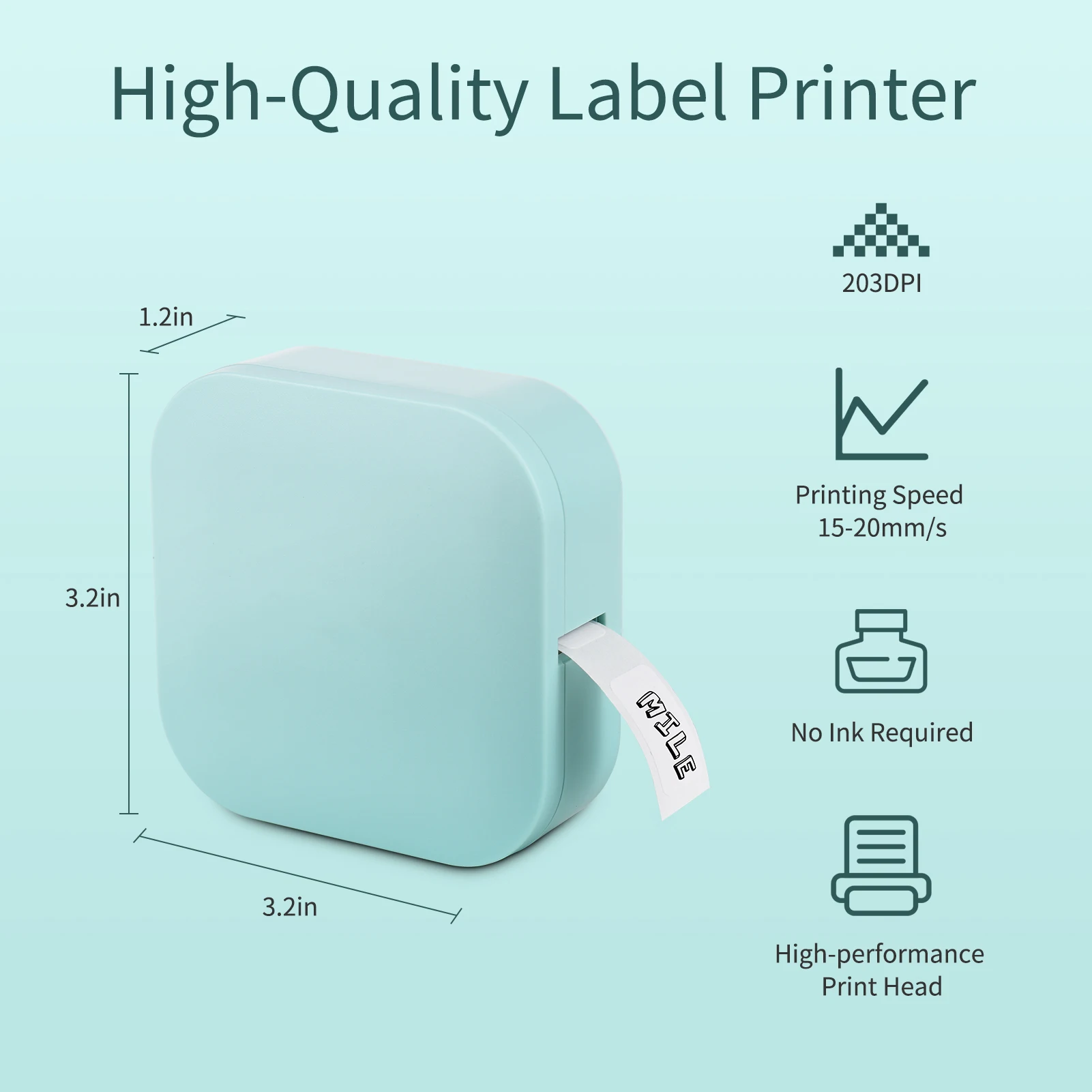 Принтер для этикеток Q30 беспроводной мини-термопринтер с Bluetooth портативный