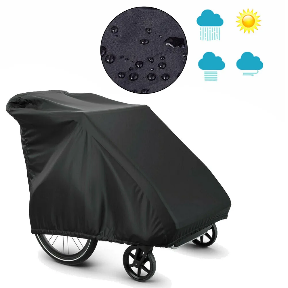 Protective Cover Storage Cover For Chariot Child Single Double Bike Trailer Pu Coating Waterproof Covers