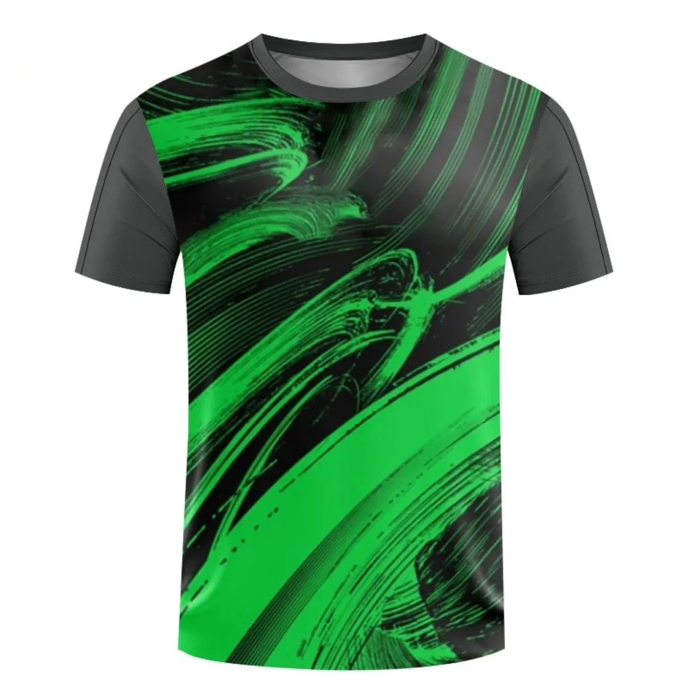 

2023 Men's T-shirt Summer Customized Competition Uniform Ultra Thin Fitness Running Clothing Women's Badminton Train Top