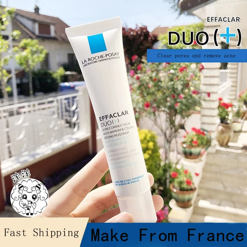 

La Roche Posay EFFACLAR DUO+ K+ Acne Treatment Acne Mark Remover Powerful Pimples Blackhead Lotion Oil Control For Acne Skin