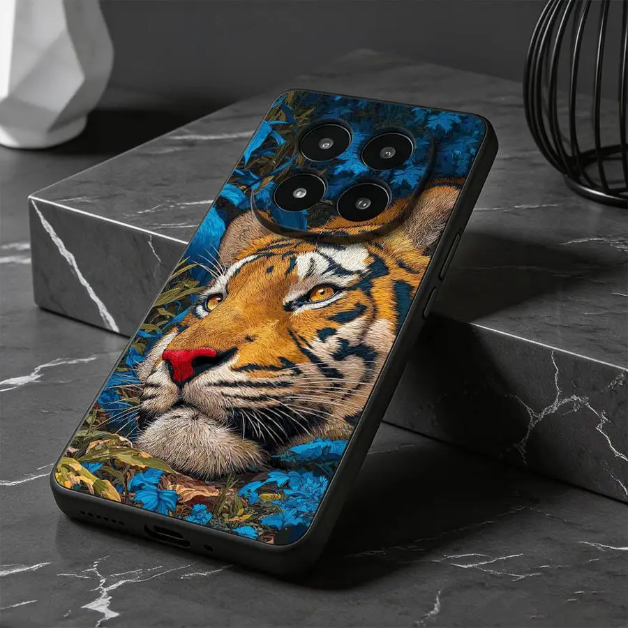 Фото Чехол для телефона с изображением тигра в джунглях для Xiaomi Redmi Note 15 A4 A5 A3 A1 12C 13C 10 14 13 Pro Plus 14C 9 8 7 K80 12 11 A2 K40 №3
