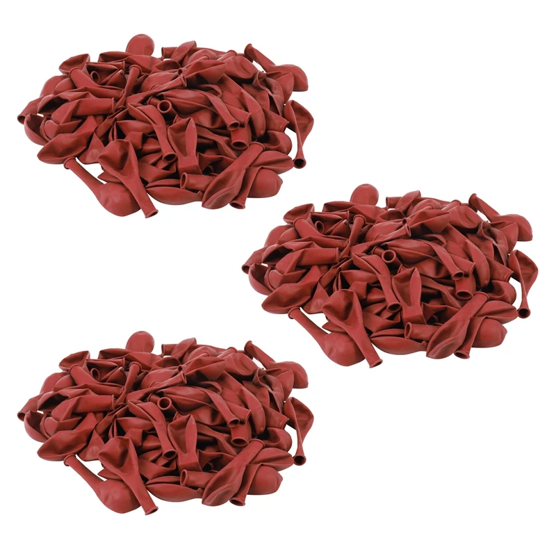 

300Pcs Ruby Red Balloon New Glossy Metal Pearl Latex Balloons Chrome Metallic Colors Air Balloons Wedding Decoration
