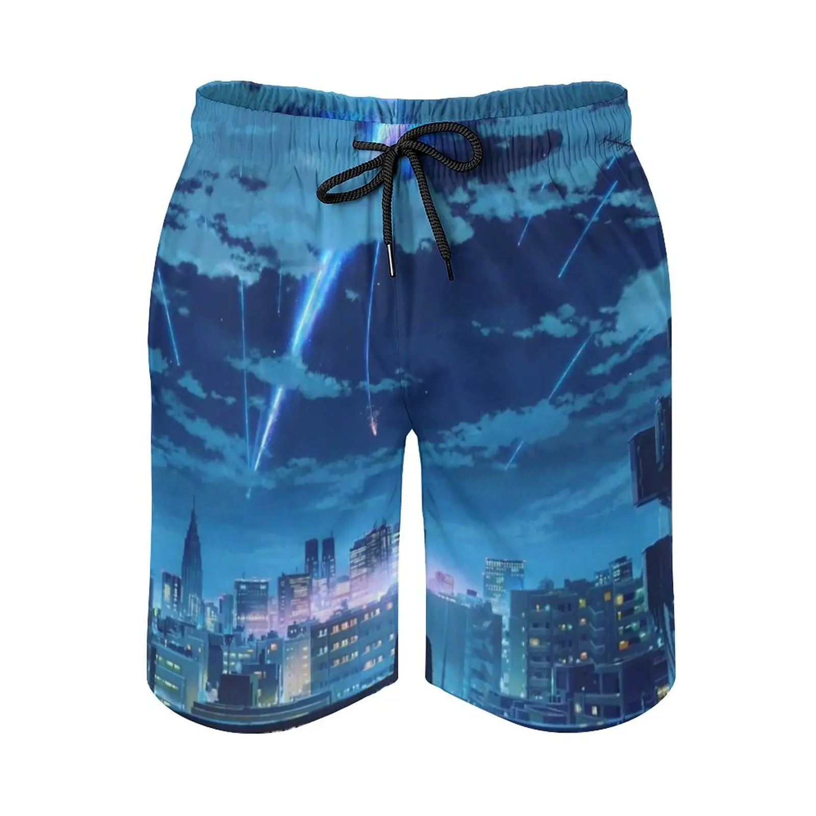 Мужские пляжные шорты Kimi No Na Wa С Карманами Taki Stars для серфинга на балконе