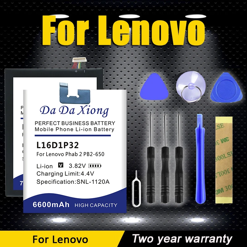 Аккумулятор L14C1P21 L19D2P32 L20D1P31 L11C2P32 L18D1P33 для Lenovo YOGA TAB MIIX 3 5 V7 L20D1P31 Phab 2 PB2-650 IdeaTad S6000 Y700
