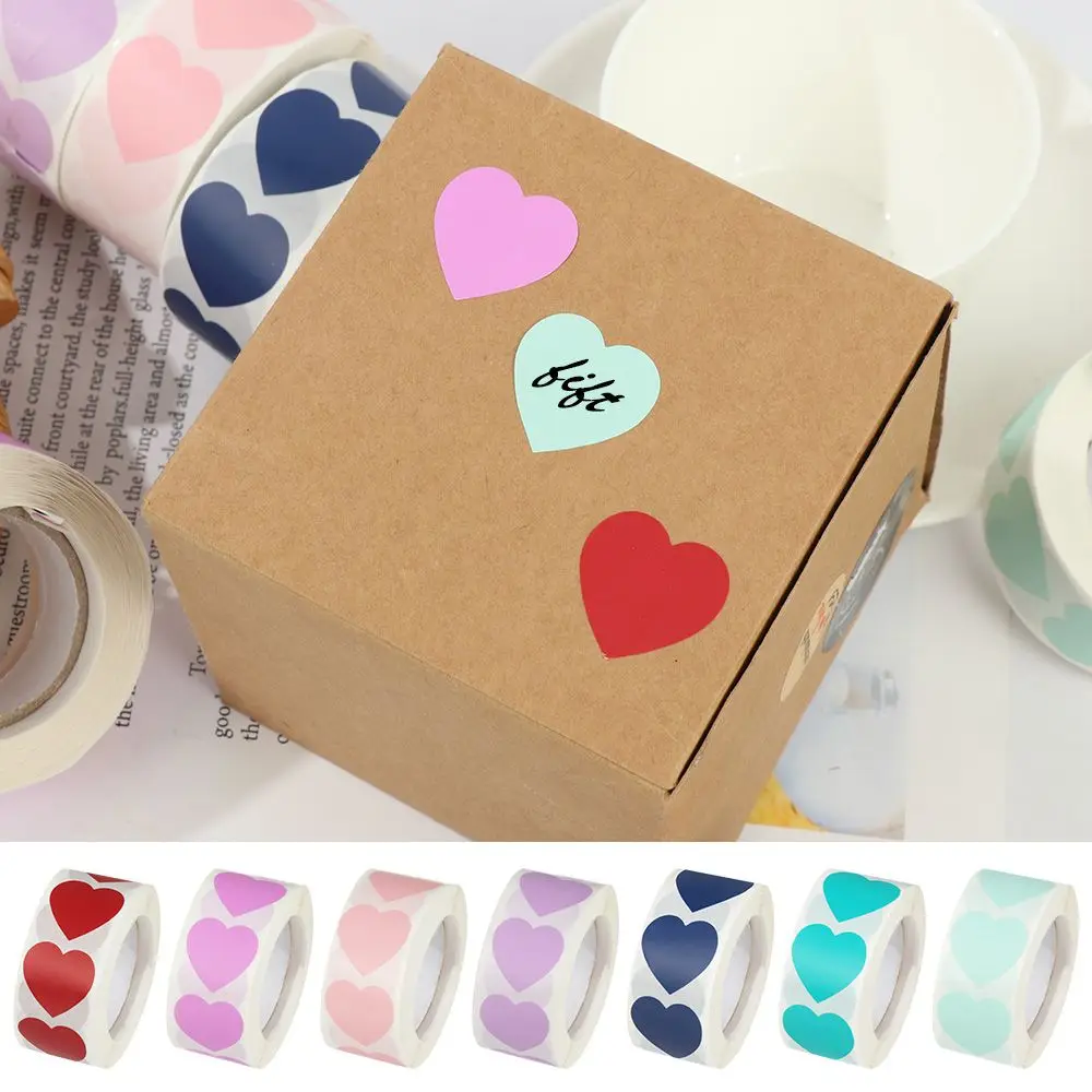 

Pcs Package Label Stationery Birthday Party Supplies Gift Packaging Sticker Scrapbooking Seal Labels Love Heart Shaped