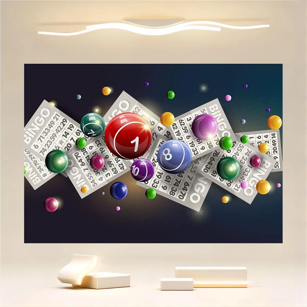 Фоны с лотерейным мячом азартные игры lotto keno красочные шары номерами на удачу