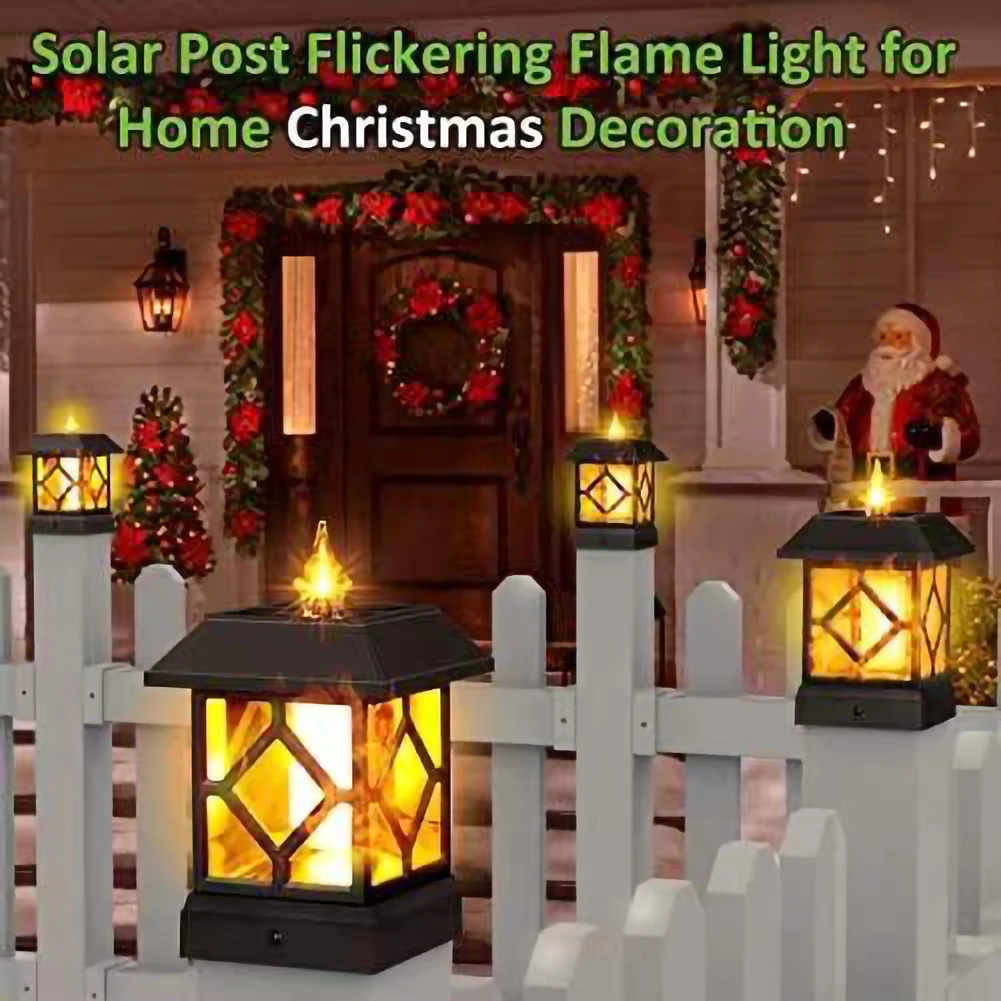 

Outdoor Solar Flame Light Lawn Lamp Garden Street Villa Landscape Porch Lamp Lantern Waterproof Lighting Supplies