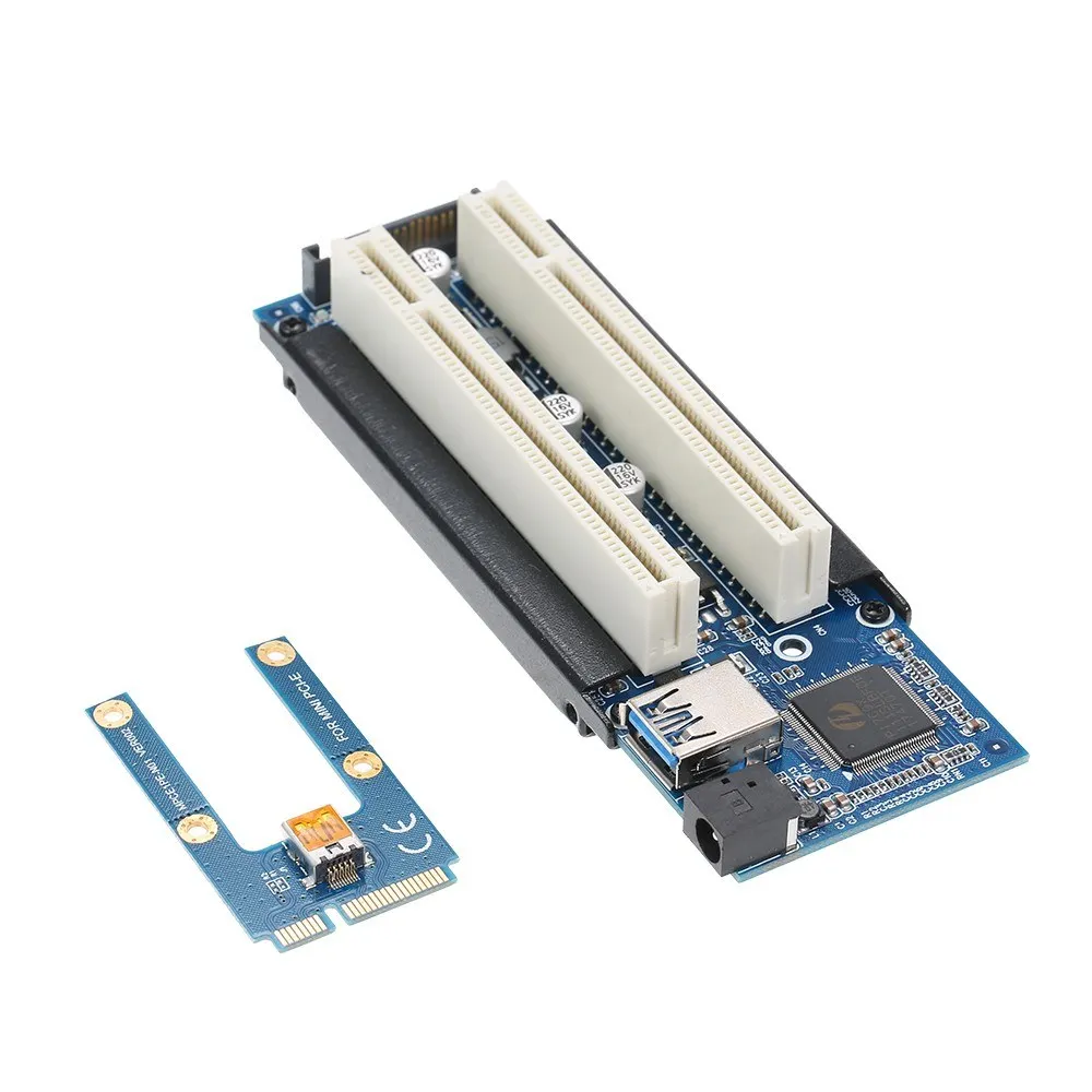 

Адаптер Mini PCI-E-PCI, адаптер для подключения к PCI с кабелем SATA, карта расширения с внешней картой захвата