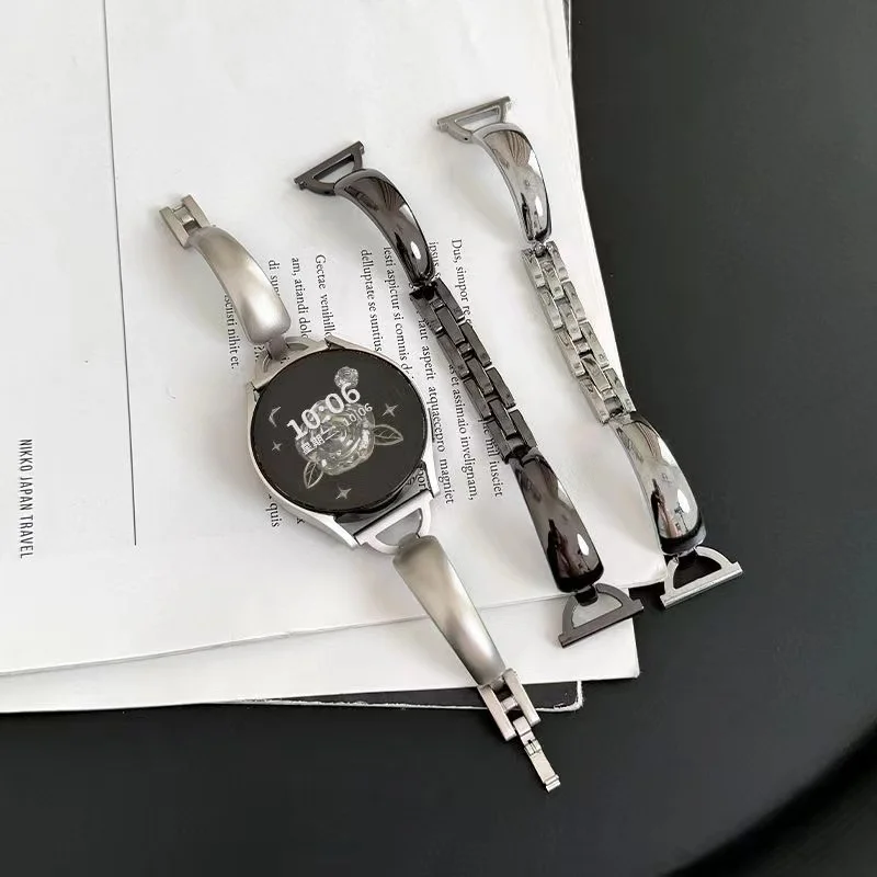 Ремешок из нержавеющей стали для Samsung Galaxy watch 7 6 5 4 44 мм 40 мм/FE/Pro/classic Женский