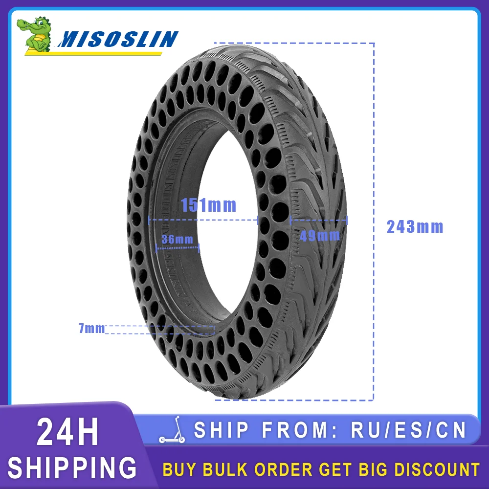 

Rubber Tyre 10x2.0 Honeycomb Solid Tire For Xiaomi Mi3 M365 Pro Pro2 1S Electric Scooter Puncture Proof Shock Absorber Wheels