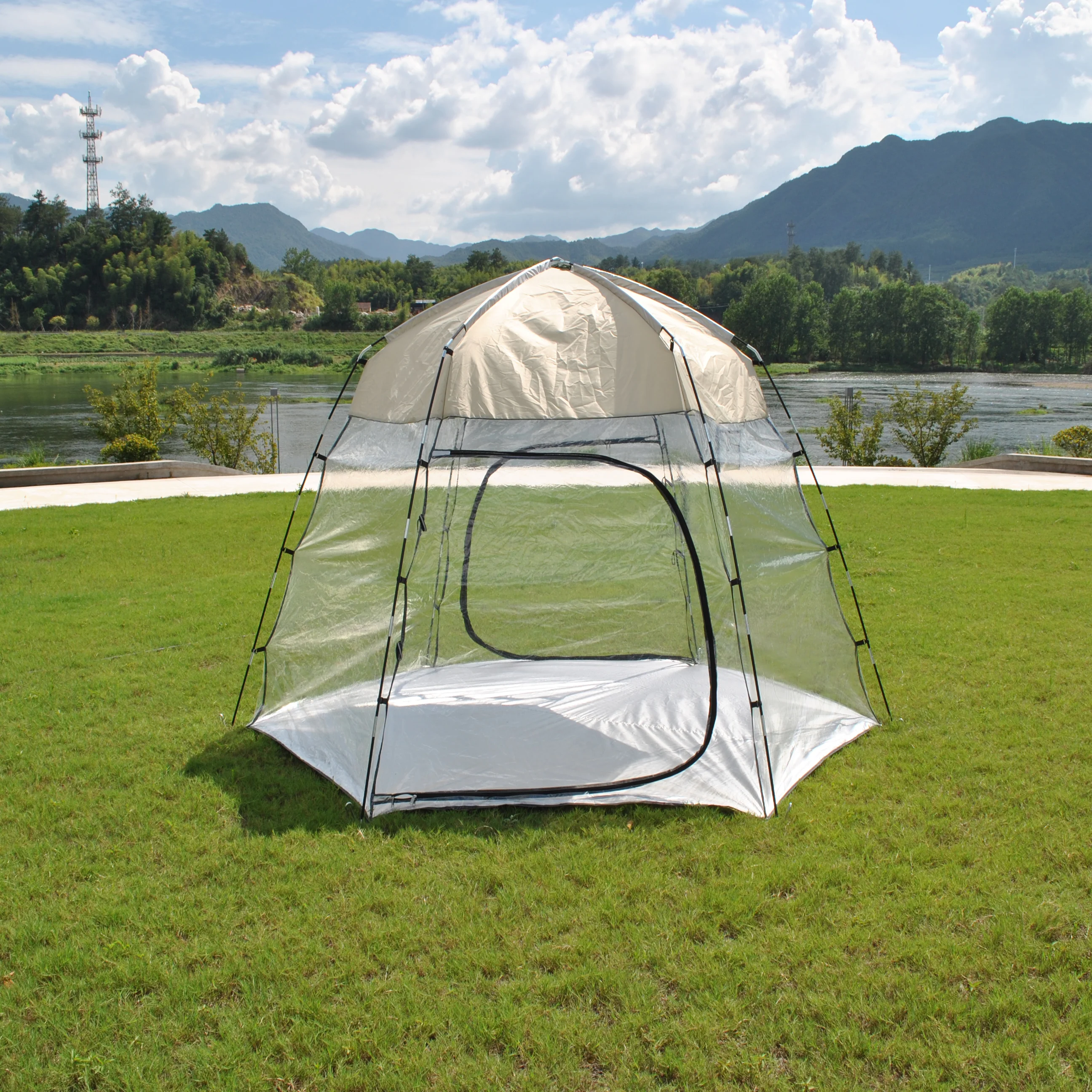 Pod All Weatherproof Sports Tent - 8 Person Shelter Outdoor Bubble 540° Panoramic View Camping tent
