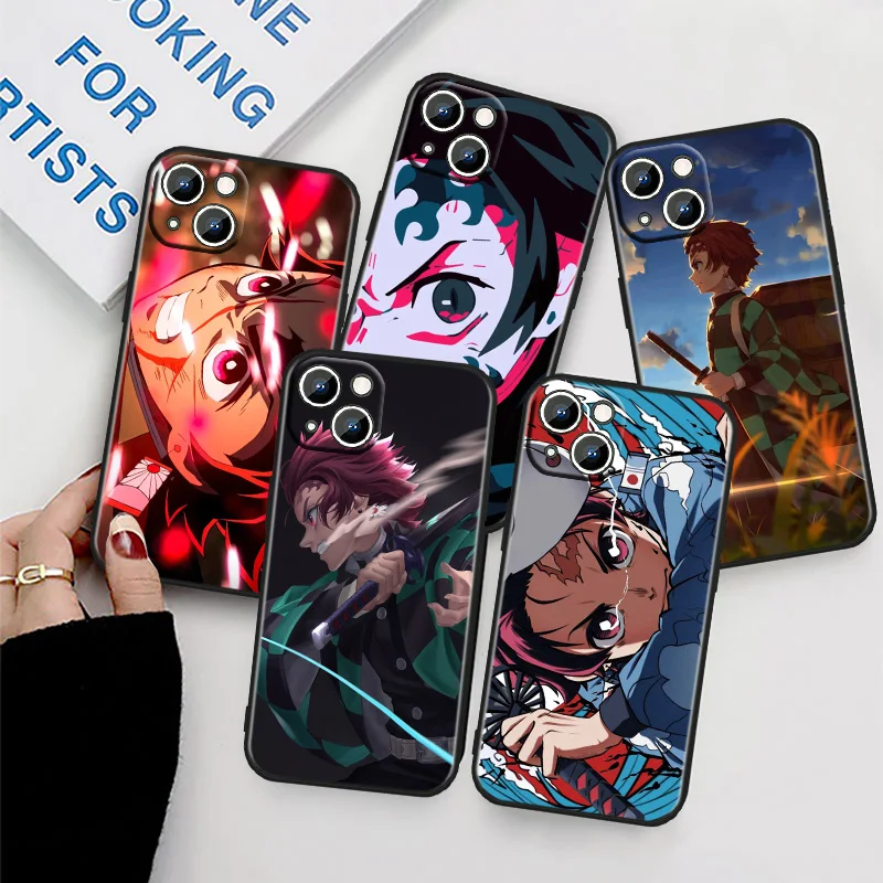 

Anime Demon Slayer Kamado For Apple iPhone 11 Phone Case 14 13 12 XS XR X 8 7 6 6S 5 5S SE Pro Max Plus mini Black Cover