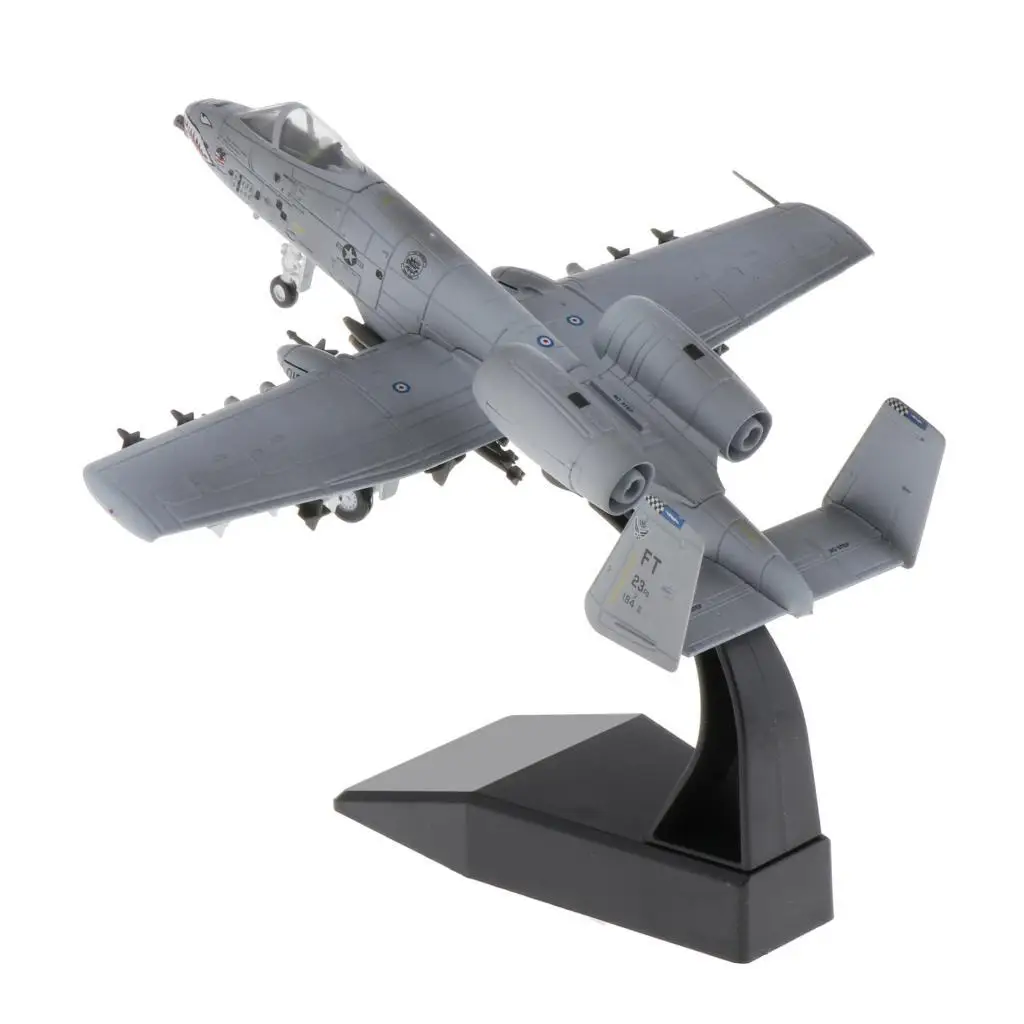 

1:100 Diecast Aircraft Model A-10 Attack Plane Fighter Airplane Toys Table Decor