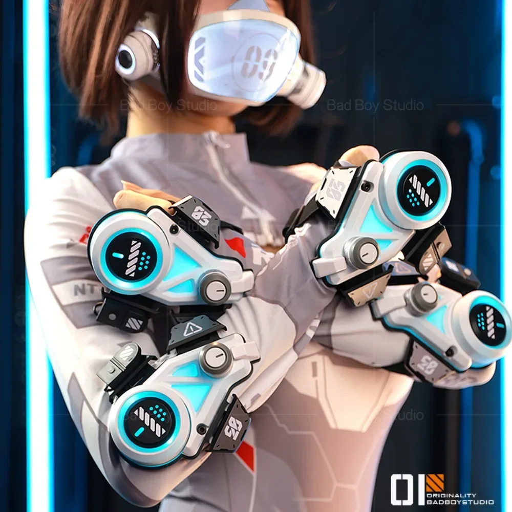 Крутой светодиодный киберпанк Glow косплей Maks для девочек научная фантастика