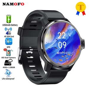 64gb rom 4g smart watch new 1050mah long standby hd dual cameras gps sim card mens sports smartwatch for apple android phone free global shipping