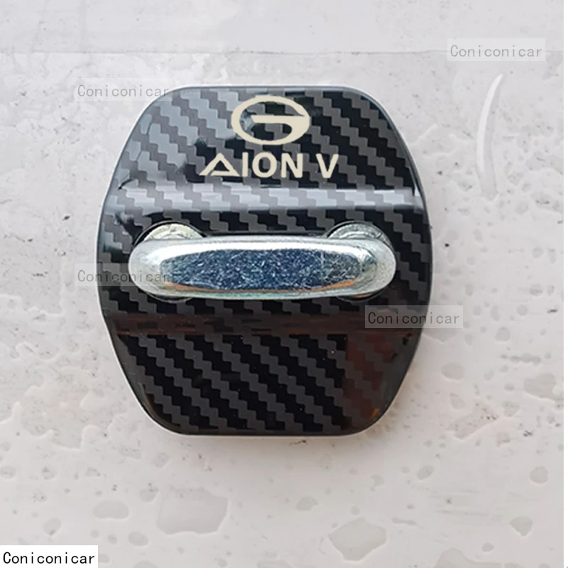 

For GAC AION V PLUS + EV Electric 2023 2022 Auto Car Door Lock Protect Cover Emblems Case Stainless Steel Decoration Accessories