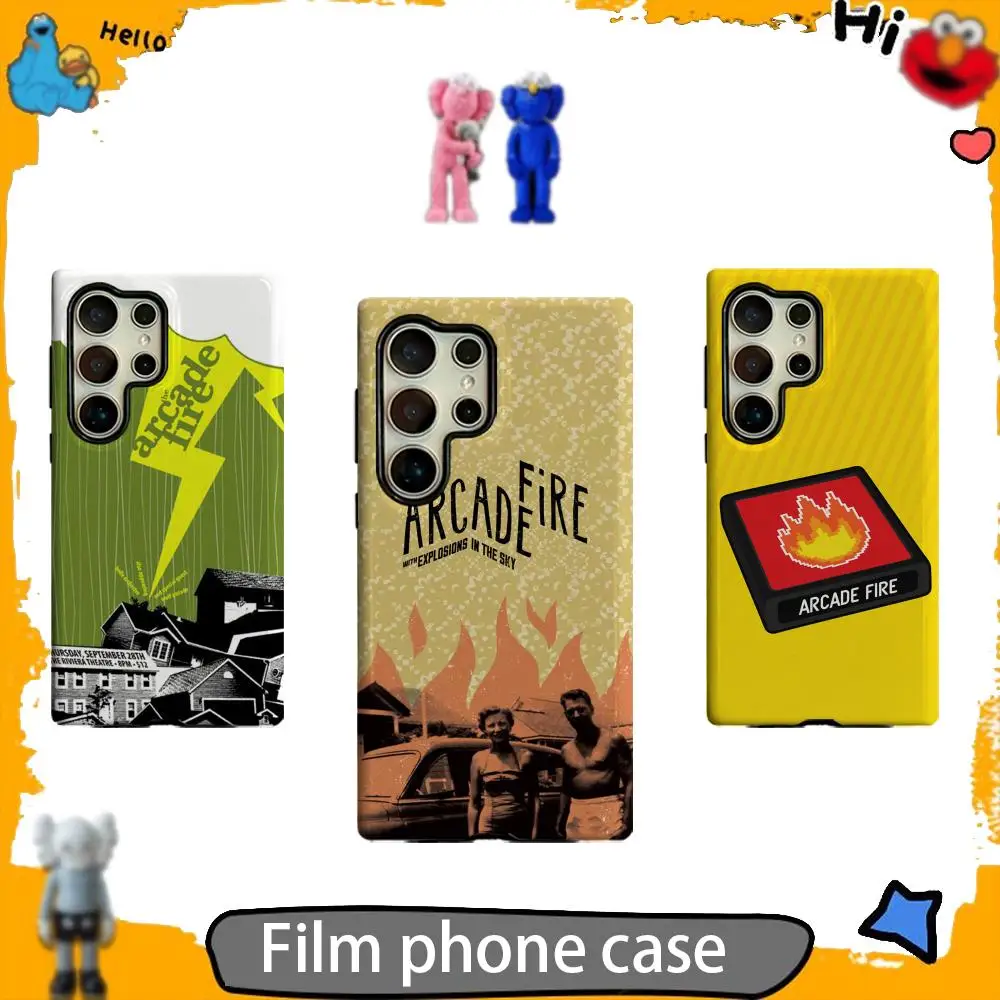 Фото Модный глянцевый чехол-накладка 2-в-1 Arcade Fire для Samsung S26 S25 S24 S23 S22 S21 Plus Ultra A16 №1