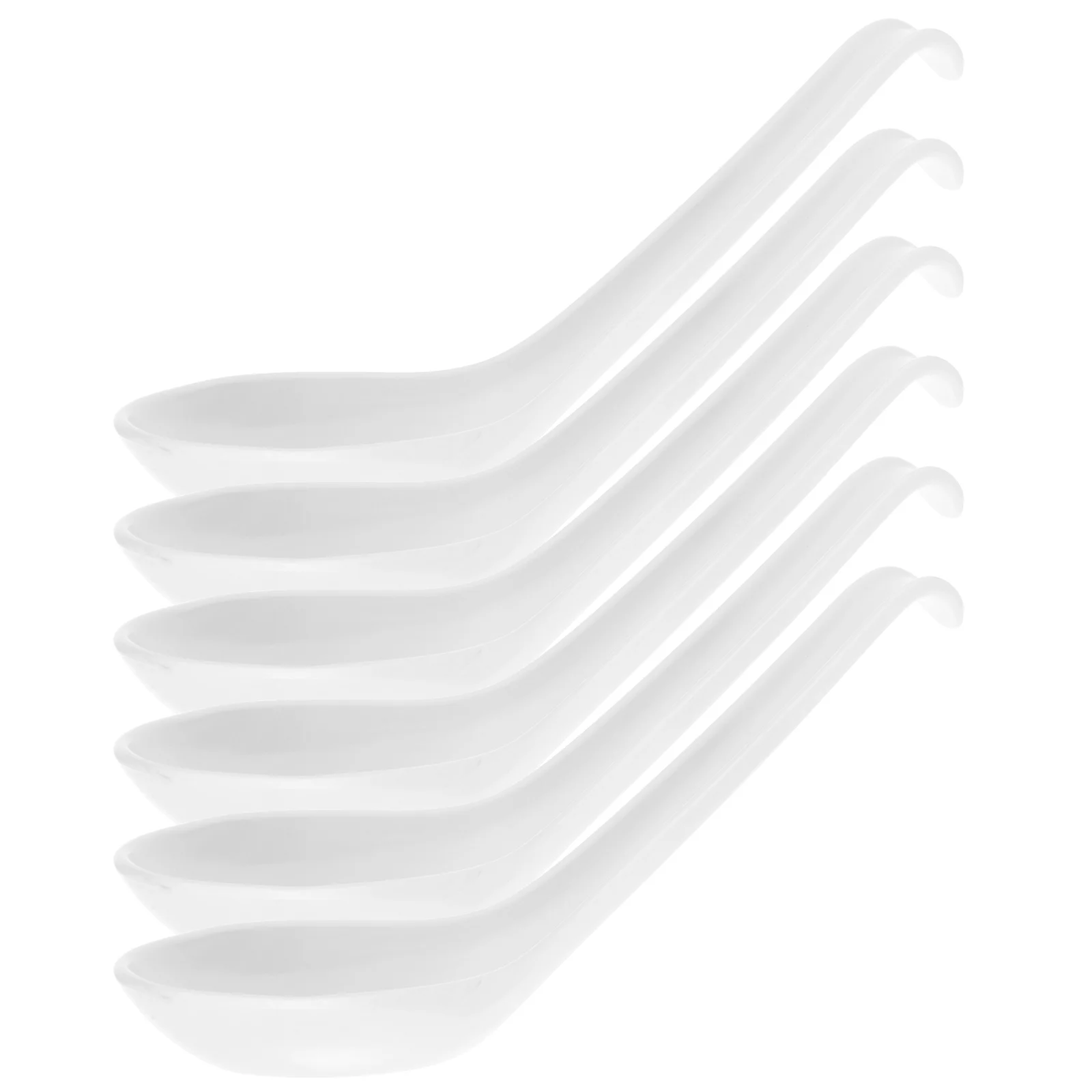 6 шт. ложка рамэн ложки суп коммерческий китайский азиатский меламиновый бытовой