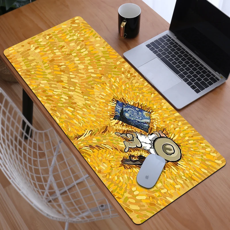 

Desk Pad Xxl Mouse Van Gogh Cute Computer Desks Carpet Mat Large Accessories Mause Pc Gamer Cabinets 900x400 Mousepad Gaming