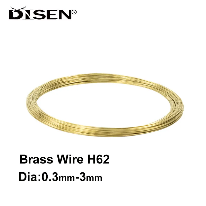 

1/2/3M Brass Wire H62 Copper Wire Copper Conductor Environmental New Copper Cable Rod Bronze Wire Diameter0.3mm-3mm